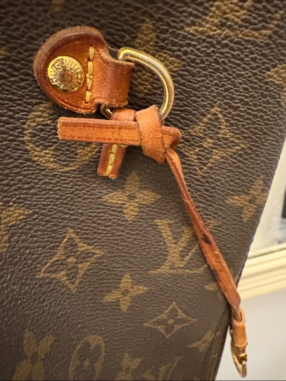 Louis Vuitton Monogram Neverfull Canvas Tote in Brown - Picture 3 of 5